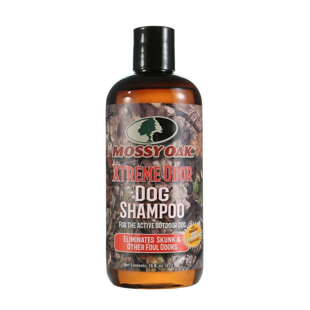 Mossy Oak Xtreme Odor Dog Shampoo — Eliminates Skunk & Foul Odors, 16oz